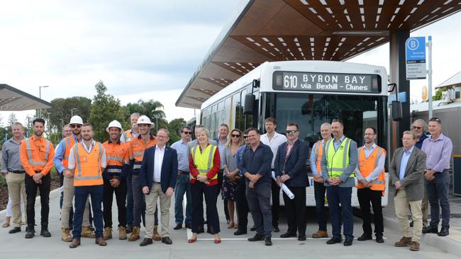 The new bus interchange in Byron Bay opened on Monday, April 29, 2021. Picture: Liana Boss