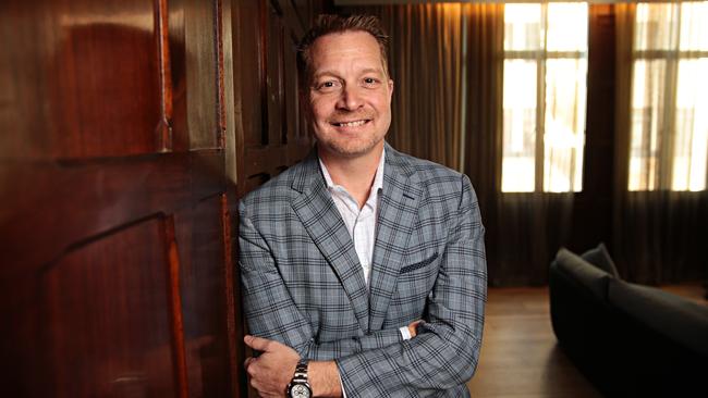 George Kurtz, chief executive of US-listed cyber security company CrowdStrike, in Sydney in 2019. He said last week’s outage isn’t a security incident or cyberattack. Picture: Adam Yip