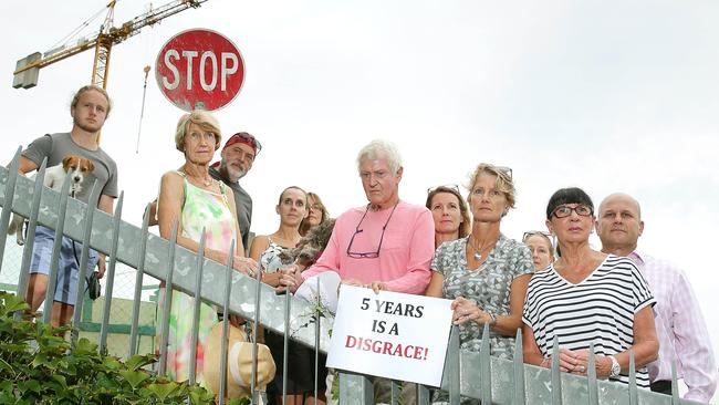 Parriwi Rd residents fear for people’s safety after Hornsby crane collapse. Picture: Adam Ward