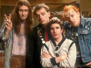 Neil, Rik, Mike and Vyvyan from The Young Ones