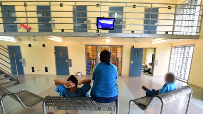 Female prisoners in a secure block. Picture: Evan Morgan