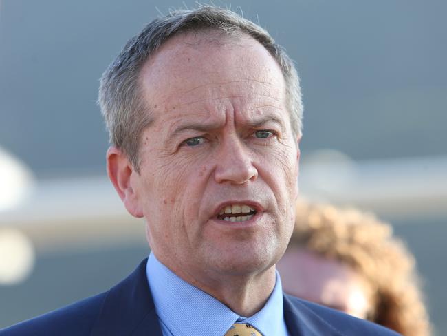 Opposition Leader Bill Shorten is trying to use the Brexit outcome to the advantage of his election campaign. Picture: Kym Smith