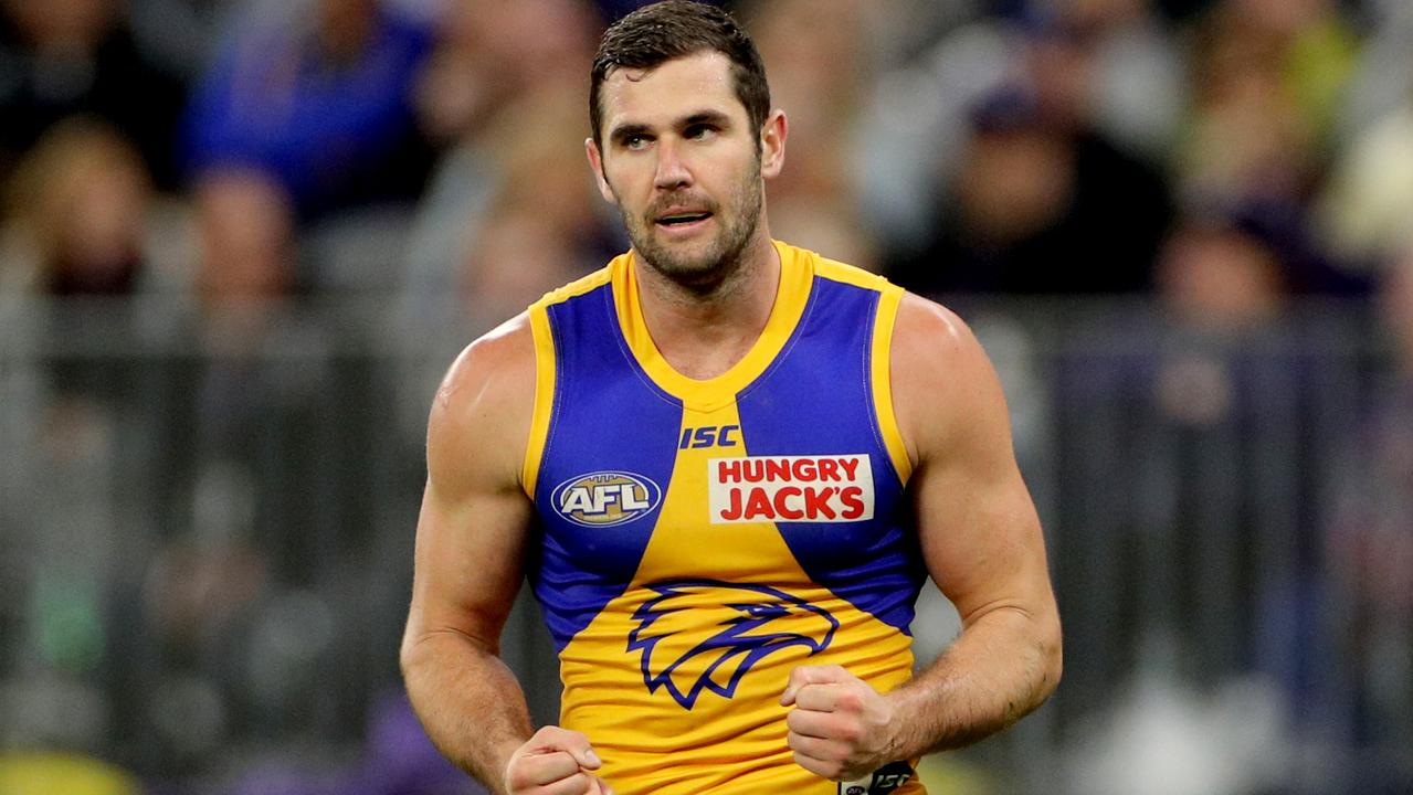 Jack Darling of the Eagles has a lot of explaining to do. AAP Image/Richard Wainwright.