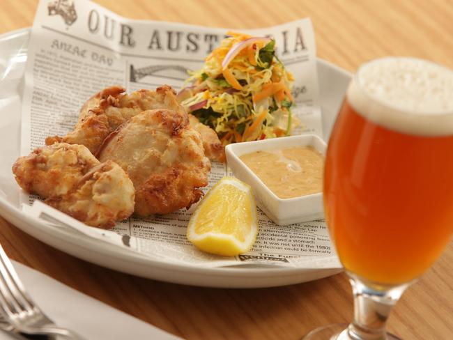 Beer fried chicken from Blackrock Brasserie in Sylvania. Picture: Supplied.