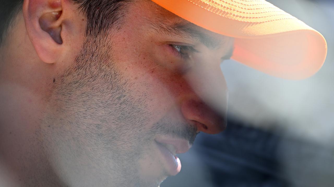 ZANDVOORT, NETHERLANDS - SEPTEMBER 01: Daniel Ricciardo of Australia and McLaren looks on in the Paddock during previews ahead of the F1 Grand Prix of The Netherlands at Circuit Zandvoort on September 01, 2022 in Zandvoort, Netherlands. (Photo by Clive Mason/Getty Images)