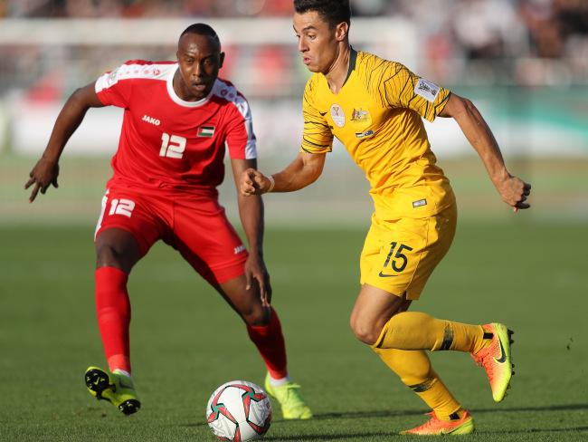 Chris Ikonomidis starred for Australia after being given the starting role by Graham Arnold. Picture: Getty