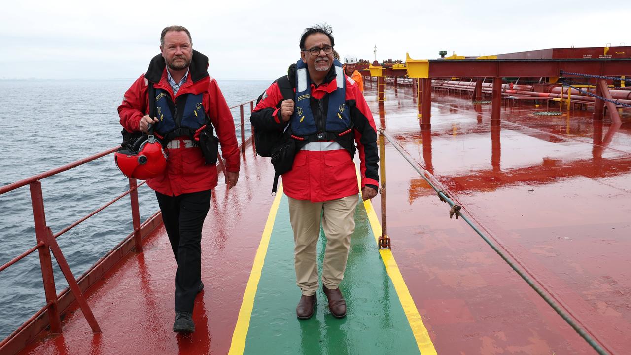 Captain Vikas Bangia (right) and Captain David Keys. Picture: Rohan Kelly