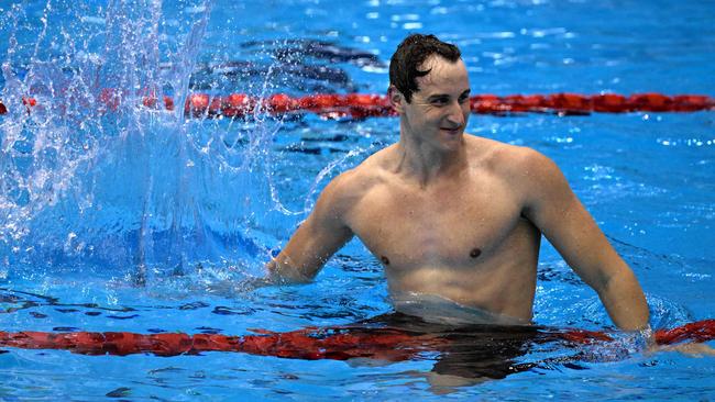 That feeling when you’re world champion. (Photo by Yuichi YAMAZAKI / AFP)