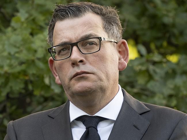 MELBOURNE, AUSTRALIA - NewsWire Photos MARCH 10, 2022: Premier Daniel Andrews  makes an announcement during a press conference in melbourne.Picture: NCA NewsWire / Luis Enrique Ascui