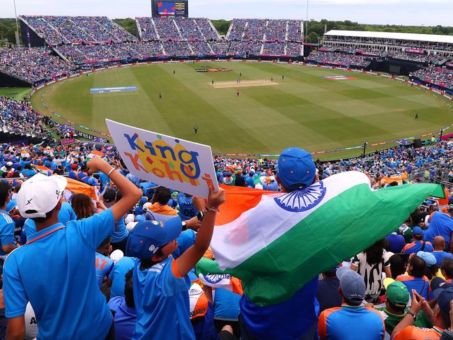 India took on Pakistan at Nassau County International Cricket Stadium in New Yorkat the T20 World Cup. Picture: Robert Cianflone/Getty Images