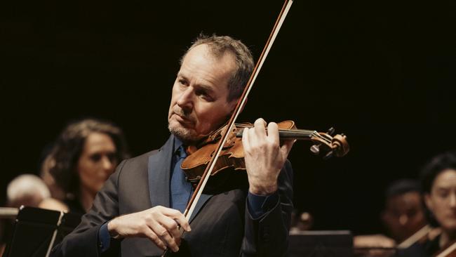 Richard Tognetti and the ACO performing at the launch of their 50th anniversary season in City Recital Hall. Pictures: Charlie Kinross