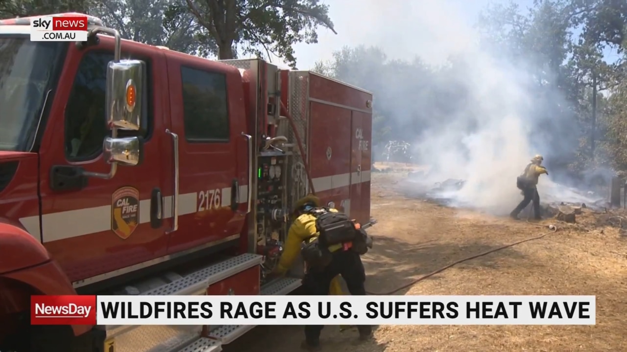 Massive Wildfire Rages Across California | Sky News Australia