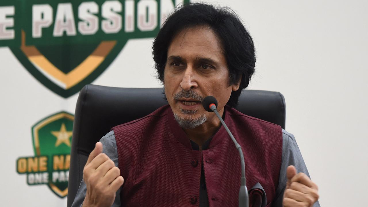 Pakistan's Cricket Board chairman Ramiz Raja has teed off over England’s cancelled tour. Picture: AFP