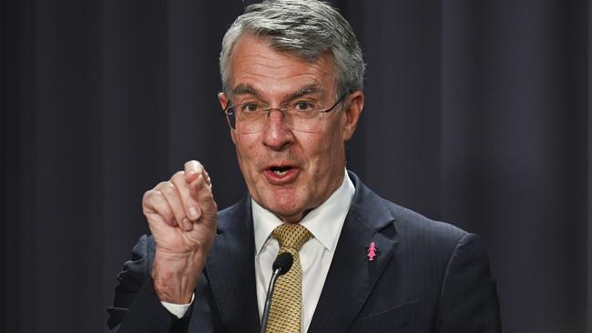 Attorney-General Mark Dreyfus went ballistic when asked if the government would apologise. Picture: Martin Ollman