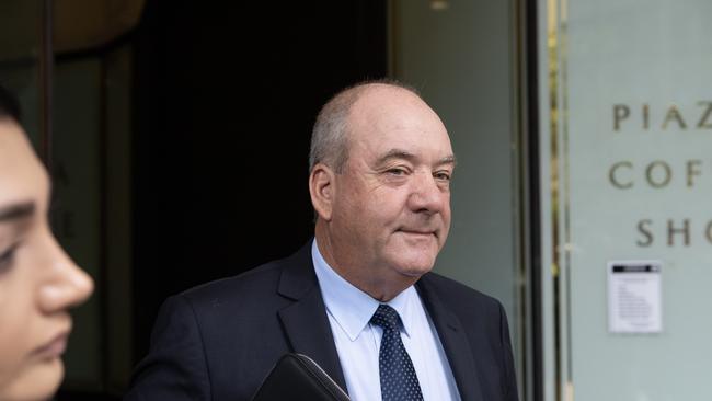 Former Wagga MP Daryl Maguire has fronted court for the first time since being charged with conspiracy to commit an offence. Picture: NCA NewsWire / Brendan Read