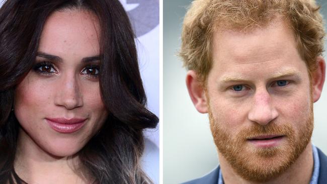 Meghan Markle, left, and Prince Harry were recently seen at the theatre together. Picture: AFP