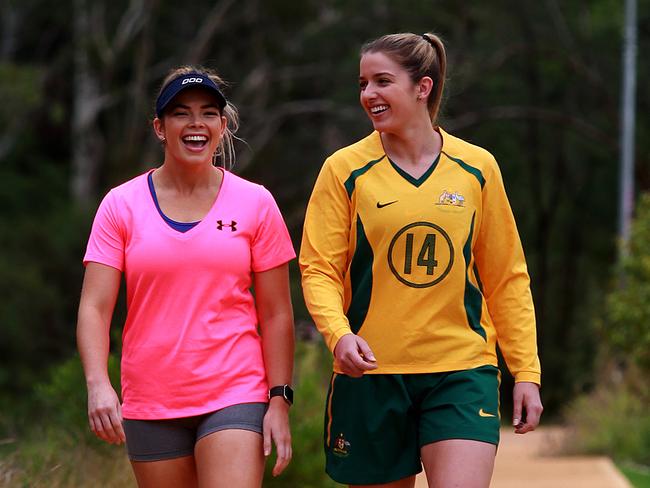 Taylor-Jane and her sister Erin share a laugh.