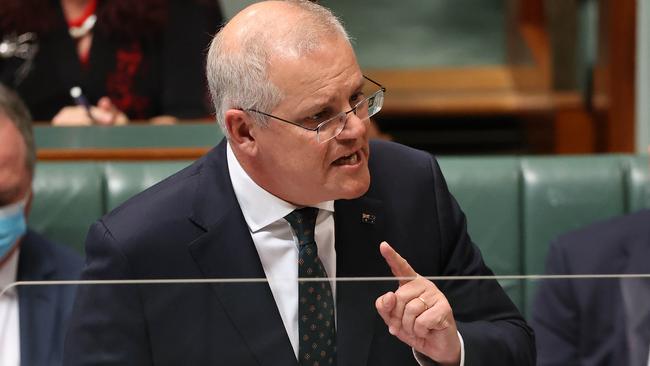 Prime Minister Scott Morrison is expected to introduce new religious freedom laws in parliament today. Picture: Gary Ramage/NCA NewsWire