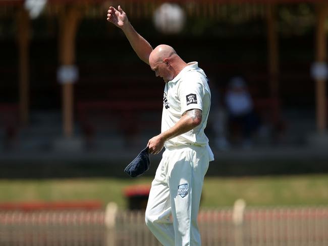 The Ponds local Doug Bollinger bids goodbye to cricket. Picture: Jason McCawley/Cricket NSW