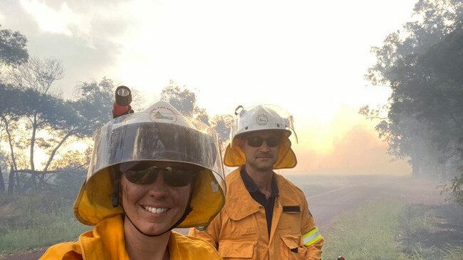 Volunteer firefighters and small business owners, Michelle and Clinton Hansen. Photo/Michelle Hansen.