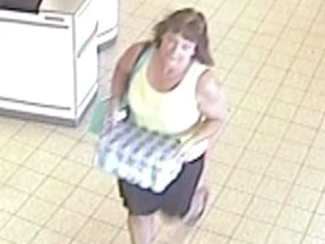 Karen Chetcuti seen on CCTV footage before she vanished.