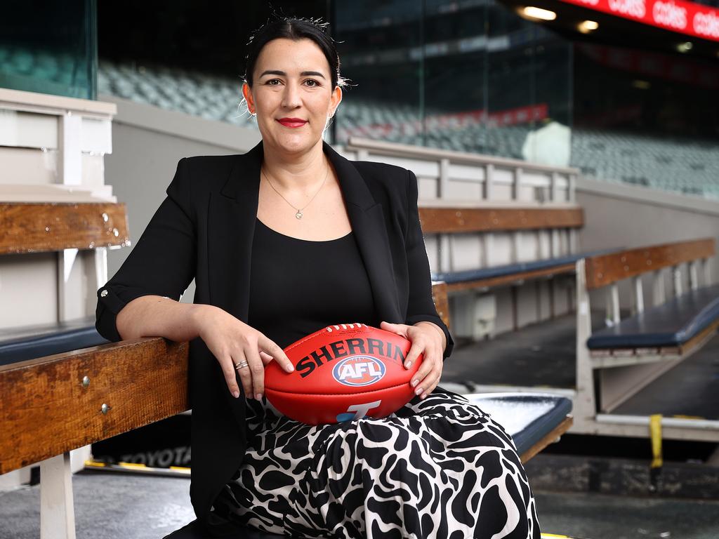 Laura Kane looks to be one of the front runners to become the AFL’s next general manager of football operations. Picture: Michael Klein