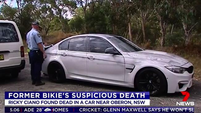 Two men are accused of drugging Mr Ciano to death and leaving him inside the luxury vehicle. Picture: Channel Seven