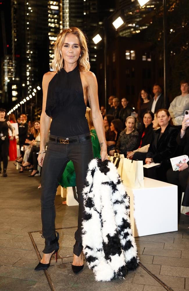 Pip Edwards at the Carla Zampatti 60th anniversary runway show, during Australian Fashion Week 2025 at the MCA Lawn in The Rocks. Picture: Jonathan Ng