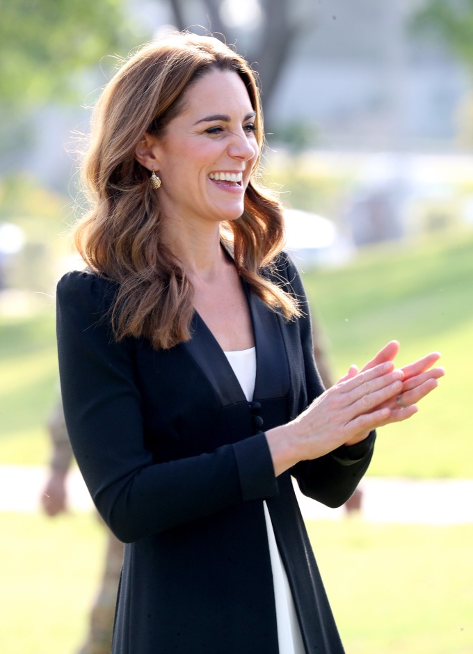 Kate Middleton, Duchess of Cambridge large black Longchamp…