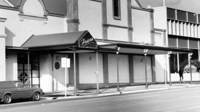 Where we all waited in a super-long line to get into Heaven – while our mates did a “Maccas run” to its neighbour, McDonald’s, for us.