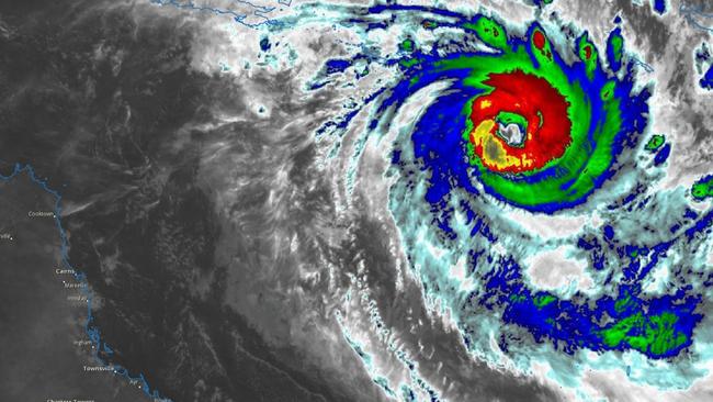 Tropical Cyclone Jasper is now a Category 4 storm. Picture: BOM