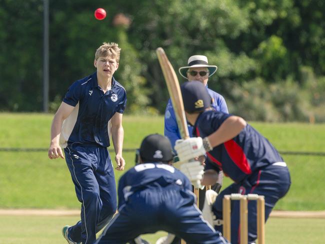 Spinner James Boots ,Under-17 Surfers Paradise Div 2 v Broadbeach Robina Open Div 2 , Picture: Glenn Campbell