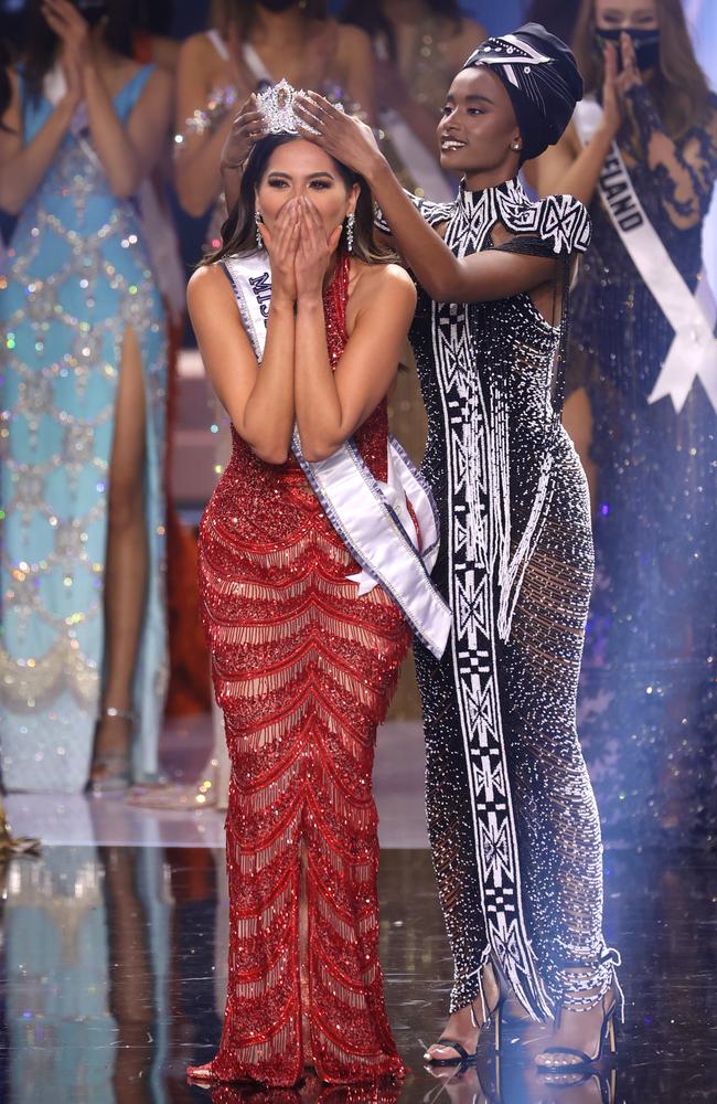 Miss Mexico Andrea Meza was crowned Miss Universe 2021. Picture: Rodrigo Varela/Getty Images