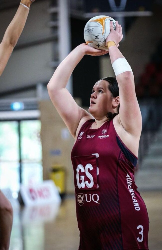 Tia Crombie for Queensland (QLD) netball 2023