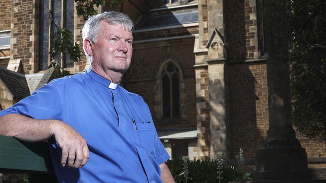 Dean of St Peters Cathedral – Frank Nelson isn't happy about Good Friday Football. Picture Sarah Reed