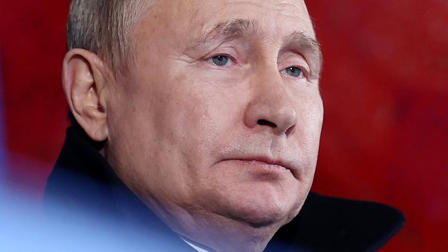 BEIJING, CHINA - FEBRUARY 04: Vladimir Putin, President of Russia looks on during the Opening Ceremony of the Beijing 2022 Winter Olympics at the Beijing National Stadium on February 04, 2022 in Beijing, China. (Photo by Matthew Stockman/Getty Images)