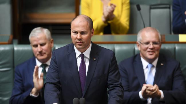 Treasurer Josh Frydenberg brings down his first federal budget in April, 2019. Picture: AAP​