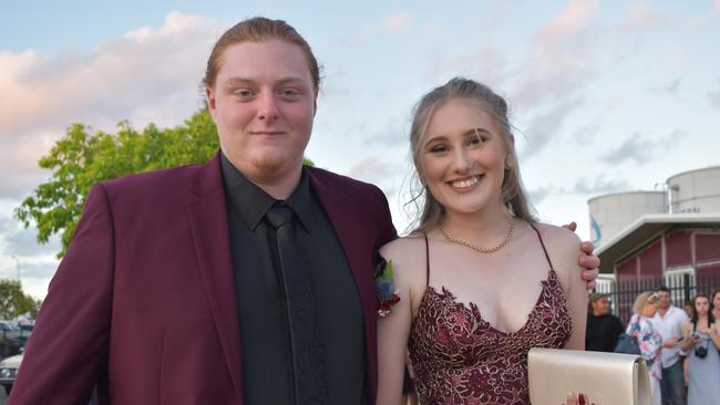Harrison McCubben and Kiah Landridge at the Mackay Northern Beaches State High School formal, on Saturday October 17. Picture: Zizi Averill