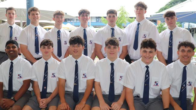 Ignatius Park College 2025 House Captains and Vice-Captains. First Row: David Shilu, Blake Pearce, Oliver Nguyen, Brooklin Robinson, Harry Ballinger, Daniel Spicer. Back Row: Harrison Biggin, Mitchell Hardy, Tyson Downey, Elliot Gilmore, Isaac Whelan, Owen Myers, Robbie Girvan. Absent: Cruz McGhie. Picture: Ignatius Park College