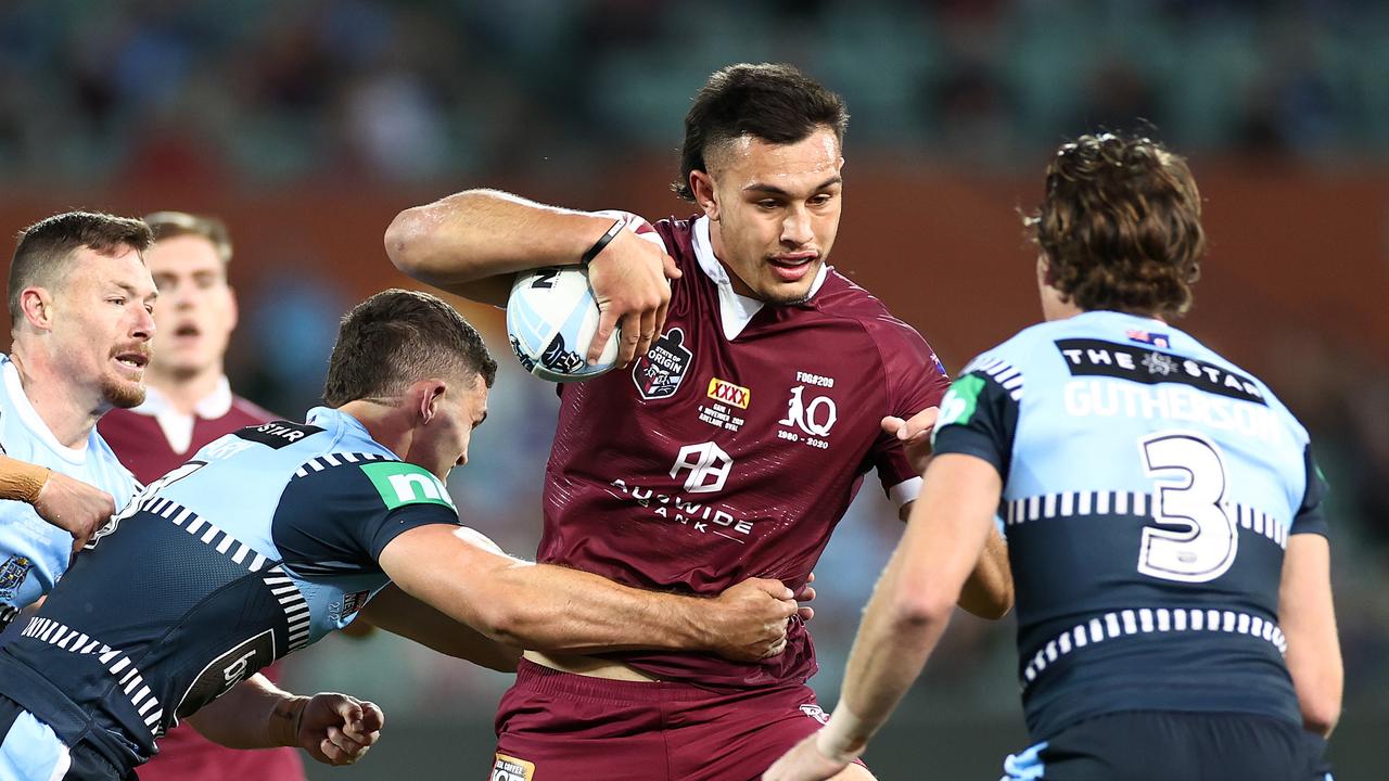 Tino Fa’asuamaleaui looks set for a big year at the Titans and comes at a bargain price if he can improve his minutes. Picture: Getty Images.