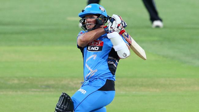 Brad Hodge in action for Adelaide Strikers in the BBL last summer. Picture: Sarah Reed.