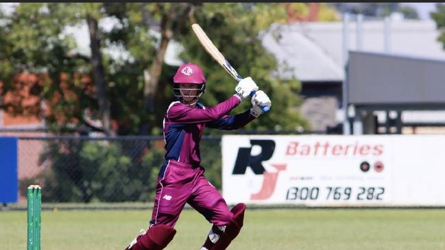 St Patrick's College student Steve Hogan playing for the Queensland under 17s.