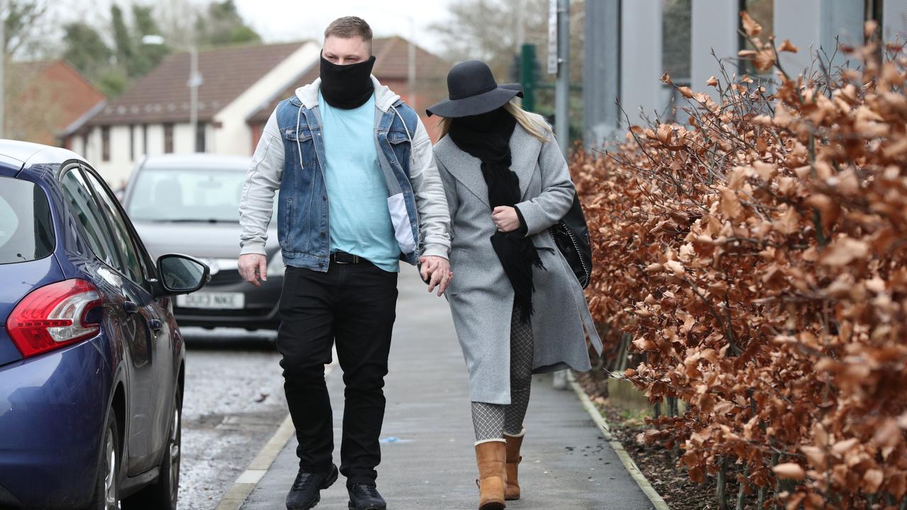 Barber pictured leaving court with her husband after he branded her conviction ‘a joke’. Picture: Jonathan Brady/PA Wire