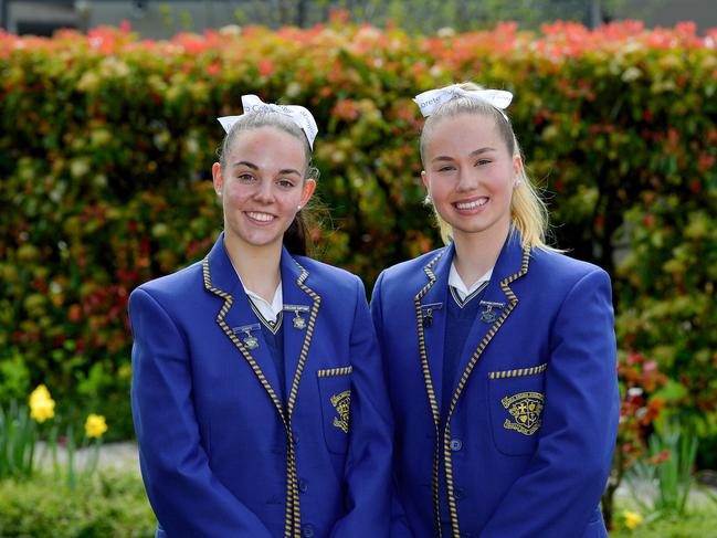 Loreto College 2025 school captains: Bethany Ryan and Isabella Rossato. Picture: Paul Shire