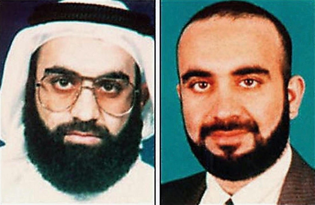 This undated FBI file image shows Khalid Sheikh Mohammed, as he appeared on the FBI's Most Wanted Terrorists website