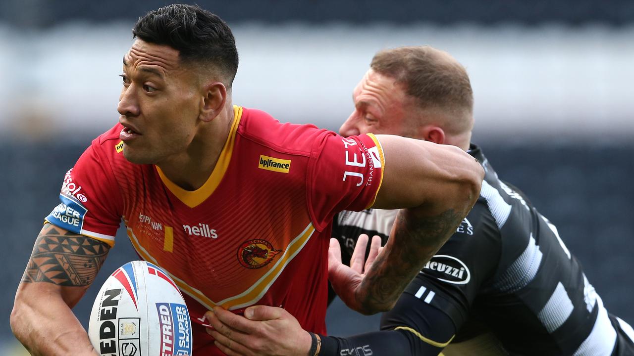 Israel Folau was approached by the French rugby union side. (Photo by Nigel Roddis/Getty Images)