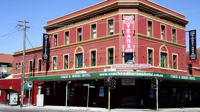 The Coach and Horses Hotel at Randwick. Picture: John Appleyard