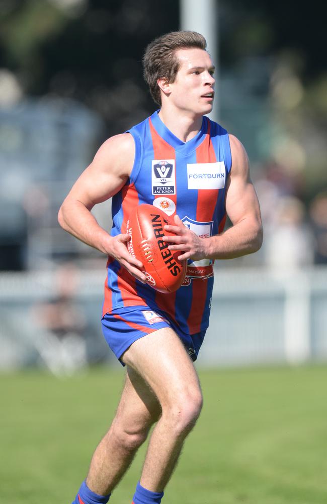 Shannen Lange on the burst early in his time at Port Melbourne.