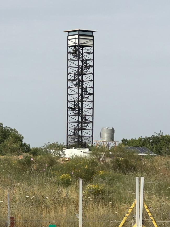 A watch tower on the Lebanon border with Israel.