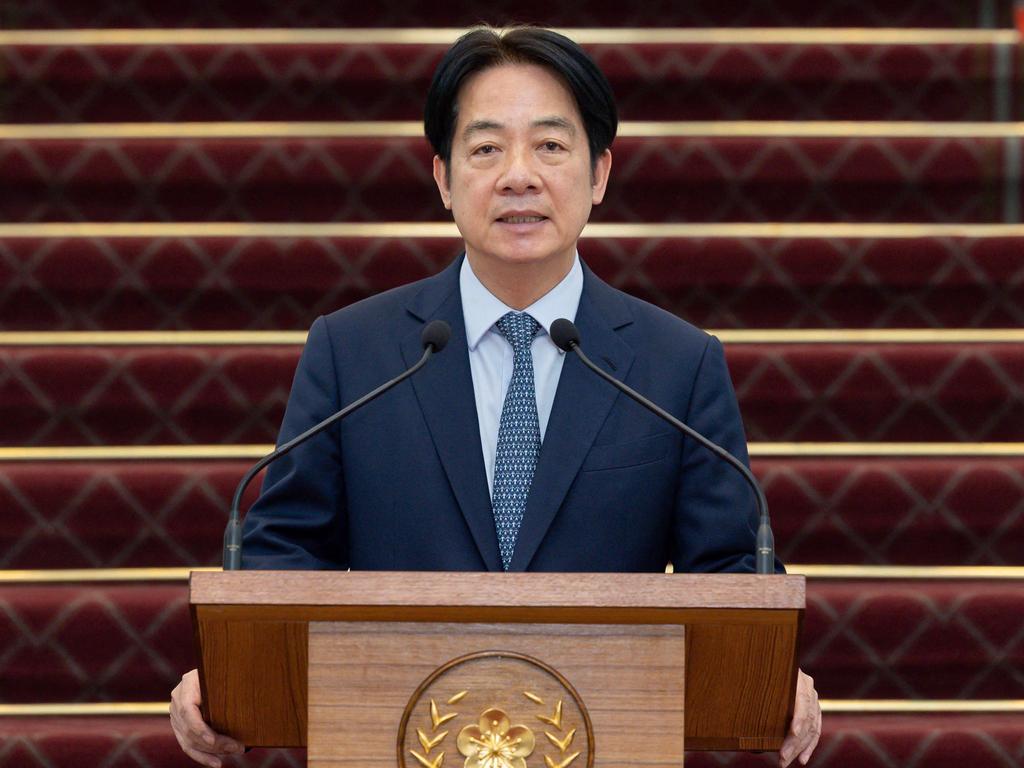 Taiwanese President Lai Ching-te called China a ‘foreign hostile force’. (Photo by Handout / TAIWAN PRESIDENTIAL OFFICE / AFP)